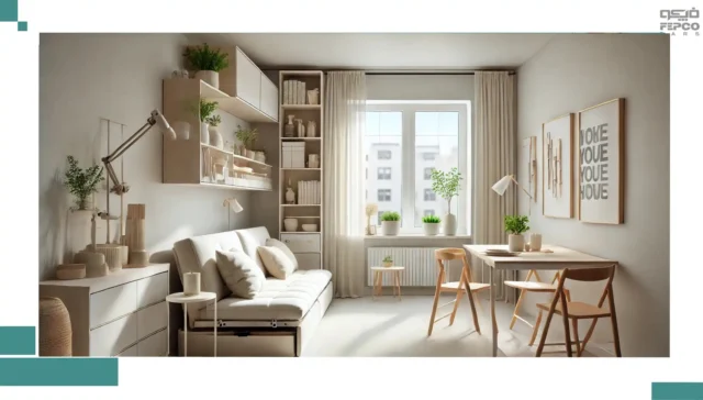 چیدمان مینیمال در یک فضای کوچک